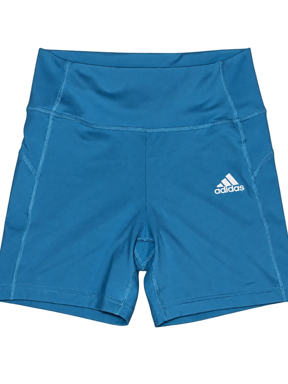 Adidas Blue High Waist Performance Shorts